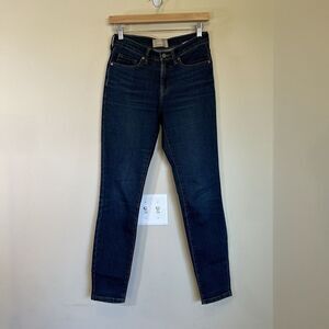 Everlane Women's Size 26 x 29" Regular Dark Wash‎ Mid-Rise Skinny Denim Jeans